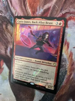 Casey Jones, Back Alley Brute (Surge Foil) Teenage Mutant Ninja Turtles MTG NM - Image 3
