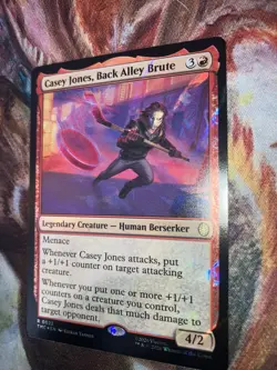 Casey Jones, Back Alley Brute (Surge Foil) Teenage Mutant Ninja Turtles MTG NM - Image 4