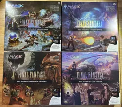 -Set of 4- Holiday Scene Box (1 of each) Final Fantasy FIN MTG - Image 1