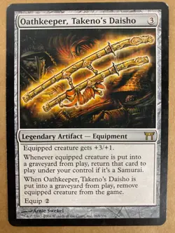 MTG 1x Oathkeeper, Takeno's Daisho # 265 Champions of Kamigawa Magic the x1 LP - Image 1