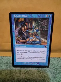 MTG Magic Rhystic Study Prophecy 45/143 LP - Image 1