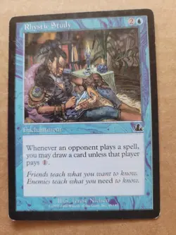 MTG Magic Rhystic Study Prophecy #45 English Terese Nielson LP BULK DISCOUNT - Image 1
