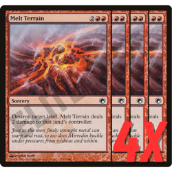 MTG Melt Terrain (Scars of Mirrodin) 97/249 (NEAR MINT) (4X) - Image 1