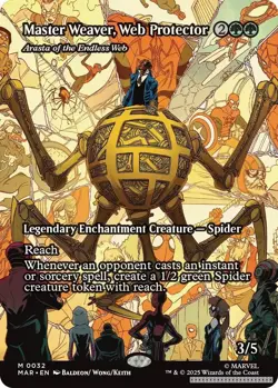 TCG MTG Master Weaver, Web Protector - Arasta of the Endless Web (Borderless)... - Image 1
