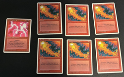 MTG Red Elemental Blast x6 4th Ed, Ball Lightning X1 NM - Image 1