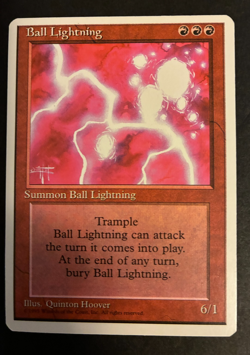 MTG Red Elemental Blast x6 4th Ed, Ball Lightning X1 NM - Image 2