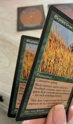 Magic The Gathering Visions Elephant Grass X4 NM - Image 4