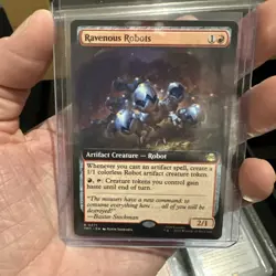 Ravenous Robots - Extended Art - MTG - TMT - TMNT - NM 0271 - In Hand - Image 1