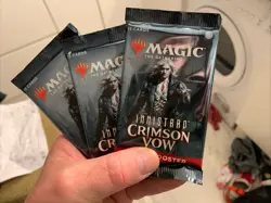 3 X Innistrad Crimson Vow Draft Booster Pack - New unopened sealed / Magic MTG - Image 1
