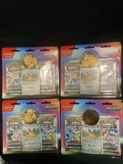 Pokemon SV8.5 Prismatic Evolutions 2-Pack Blister X 4 - Image 1