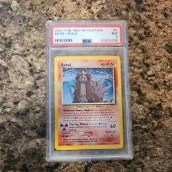 2001 Pokemon Neo Revelation Entei Holo #6/64 PSA 7 - Image 1