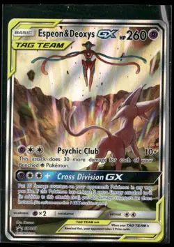 2020 Pokemon Sun & Moon Promo Espeon & Deoxys GX SM240 - Image 1