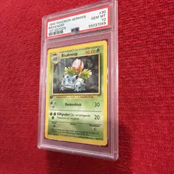 1999 Pokemon GERMAN Bisaknosp 1st Edition #30 PSA 10 - Image 5