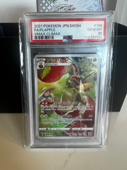 PSA 10 Flapple VMAX 186/184 S8b: Vmax Climax Holo (Japanese) Pokemon - Image 1