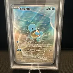 PSA 9 MINT Pokemon Squirtle 170/165 SV Scarlet & Violet 151 Illustration Rare - Image 2
