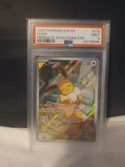 Pokemon Eevee TCG 173 Holo Promo Prismatic Evolutions PSA 9 - Image 1