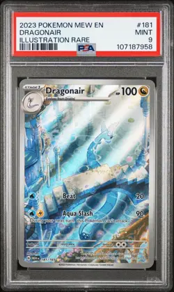 PSA 9 Dragonair Illustration Rare 181/165 ENG 151 Pokemon - Image 1