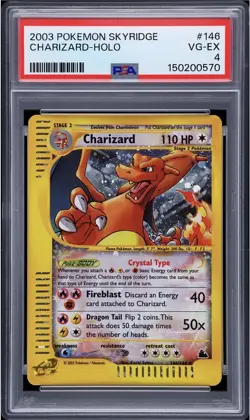 2003 Pokemon SKYRIDGE CHARIZARD-Holo #146 PSA 4 (Clean) - Image 1