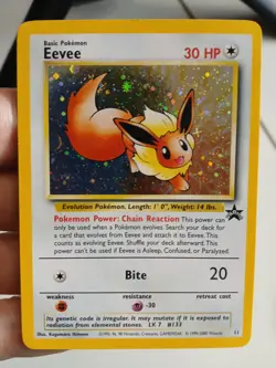 Pokemon TCG Eevee #11 Black Star Holo Promo - Image 1
