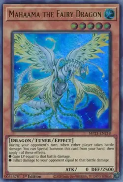 x3 Mahaama the Fairy Dragon - MP21-EN218 - Ultra Rare - 1st Edition Yu-Gi-Oh! M/ - Image 1