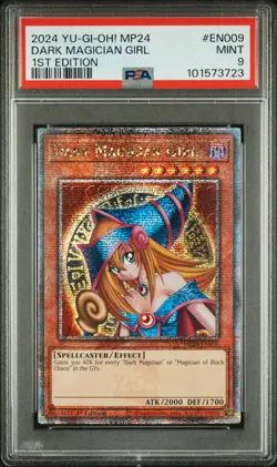2024 YU-GI-OH! MP24-25TH ANV TIN: DUELING MIRRORS DARK MAGICIAN GIRL PSA 9 - Image 1