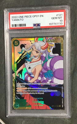 One Piece Yamato Secret Rare Foil OP01-121 Romance Dawn PSA Grade 10 - Image 1