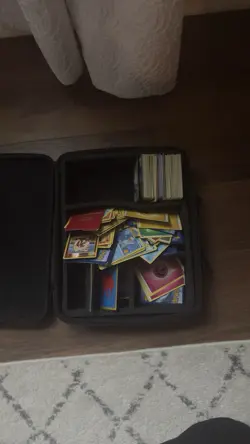 Pokemon TCG Mixed Card Lot with Carrying Case Pokemon & some rare cards Mabye - Image 1