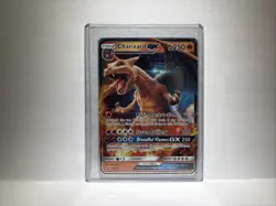 Pokemon TCG Charizard GX Holo Ultra Rare Card SM195 - Image 1