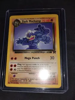 Pokemon Dark Machamp TCG Card 27/82 Non-Holo - Image 1