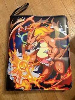 Full Zip Pokemon Cards Binder Holder Fits 900 Cards w/ 50 Removable Sleeves - Image 1