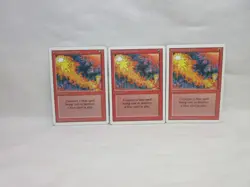 RED ELEMENTAL BLAST X3 MAGIC THE GATHERING REVISED VINTAGE MTG TRADING CARD #198 - Image 2