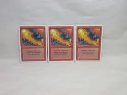 RED ELEMENTAL BLAST X3 MAGIC THE GATHERING REVISED VINTAGE MTG TRADING CARD #198 - Image 3