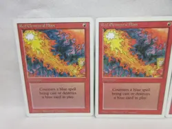 RED ELEMENTAL BLAST X3 MAGIC THE GATHERING REVISED VINTAGE MTG TRADING CARD #198 - Image 4
