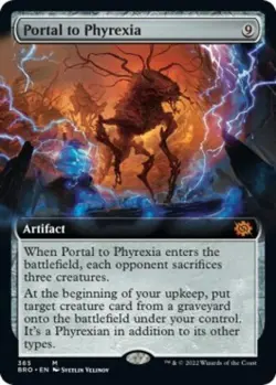 Portal to Phyrexia (Extended Art) -Foil Near Mint MTG The Brothers' War - Image 1