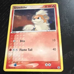 Pokemon Growlithe Regular & Holo Card Lot 2 Cards EX FireRed & LeafGreen 64/112 - Image 2