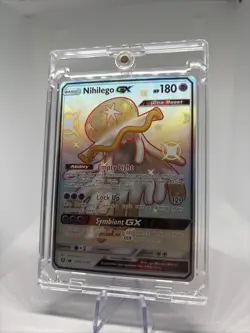 Pokemon Nihilego GX Full Art Ultra Rare Holo TCG Card SV62/SV94 - Image 1