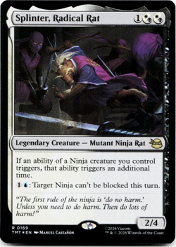 Splinter, Radical Rat (FOIL) - [Teenage Mutant Ninja Turtles] MTG TMT 0169 ⚪💀 - Image 2