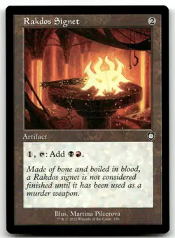 Rakdos Signet (Retro Frame) #156 (NM) Brothers' War BRC Magic MTG - Image 1