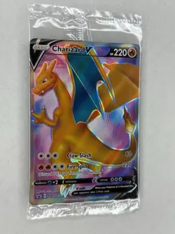 Pokemon TCG Champions Path Charizard V Promo Full Art Card SWSH050 Sealed - Image 2