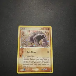 Pokemon Onix FireRed & LeafGreen Reverse Holo Uncommon 42/112 80 HP Rock Throw - Image 1