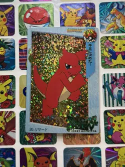 Pokemon Charizard Vintage Pocket Monsters Vending HOLO Prism Sticker 99 Nintendo - Image 1