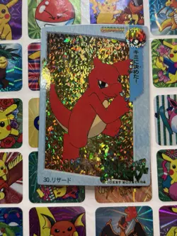 Pokemon Charizard Vintage Pocket Monsters Vending HOLO Prism Sticker 99 Nintendo - Image 2