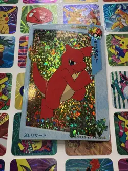 Pokemon Charizard Vintage Pocket Monsters Vending HOLO Prism Sticker 99 Nintendo - Image 3