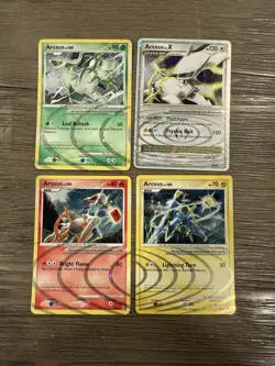 Pokemon TCG 2009 Platinum Arceus Card Lot Of 4 Lv. X AR2, AR3, AR6 - Image 1