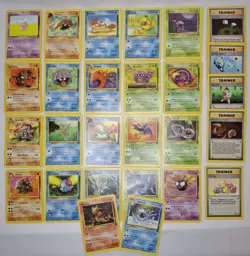 Vintage WOTC Pokemon Fossil Card Lot 45 Uncommon/Common NM-LP - Image 1