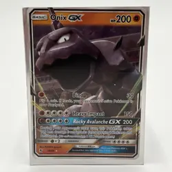 Pokemon TCG Onix GX Hidden Fates Holo Ultra Rare Card 36/68 - Image 1