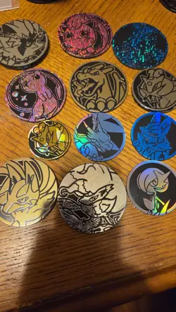 Pokemon TCG Plastic Coin Lot Of 200 Coins. Pikachu And More. - Image 1