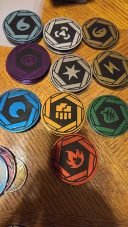 Pokemon TCG Plastic Coin Lot Of 200 Coins. Pikachu And More. - Image 2