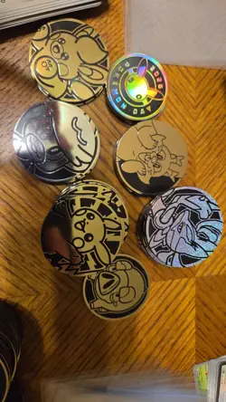 Pokemon TCG Plastic Coin Lot Of 200 Coins. Pikachu And More. - Image 4