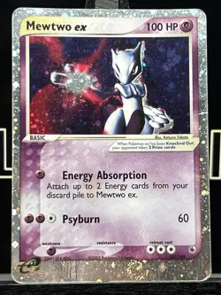 Mewtwo ex 101/109 Ruby and Sapphire Holo SWIRL Ultra Rare Pokemon TCG - Image 3